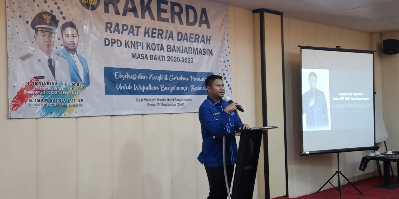 Ketua DPD KNPI Kota Banjarmasin M Imam Satria
