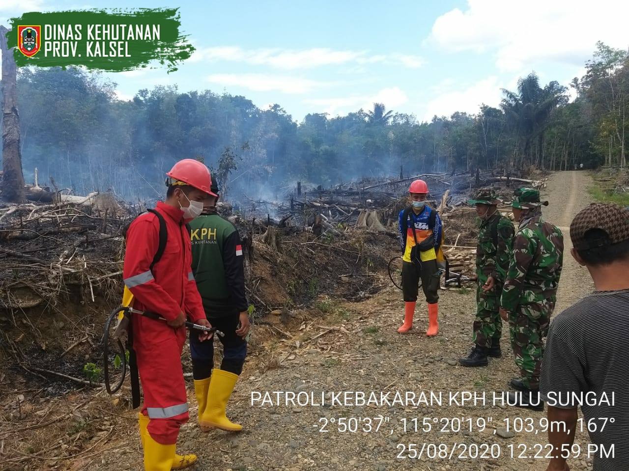 KPH Hulu Sungai dan Koramil Padang Batung Tanggulangi Karhutla02
