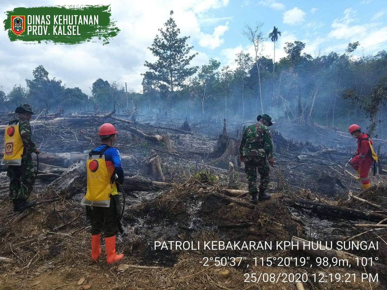 KPH Hulu Sungai dan Koramil Padang Batung Tanggulangi Karhutla03