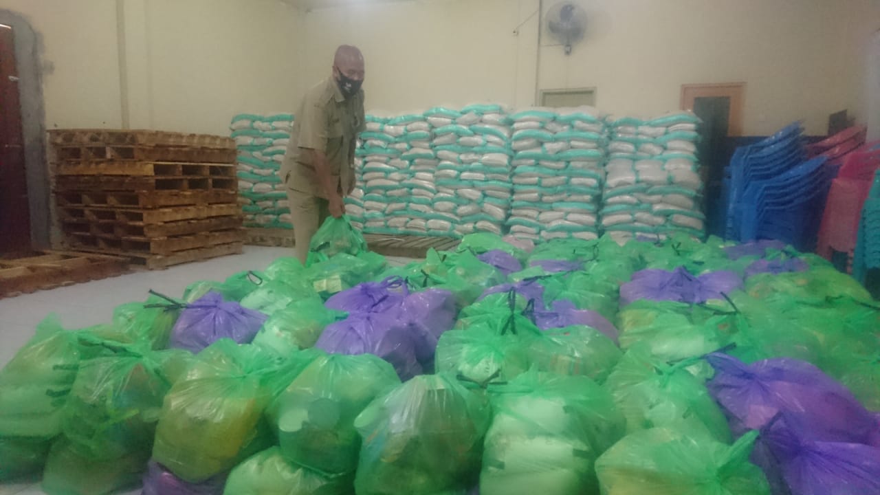 Ratusan paket sembako telah disediakan oleh Dinsos Kabupaten Banjar
