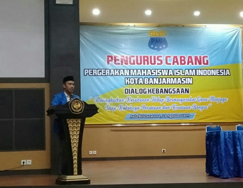 Ketua Pengurus Cabang Pergerakan Mahasiswa Islam Indonesia (PMII) Kota Banjarmasin Faisal Latif