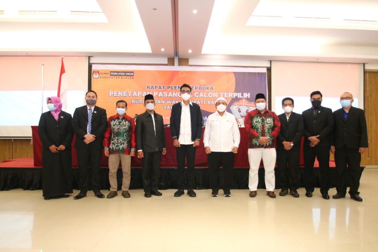 Komisi Pemilihan Umum (KPU) Kabupaten Banjar menggelar Rapat Pleno Terbuka