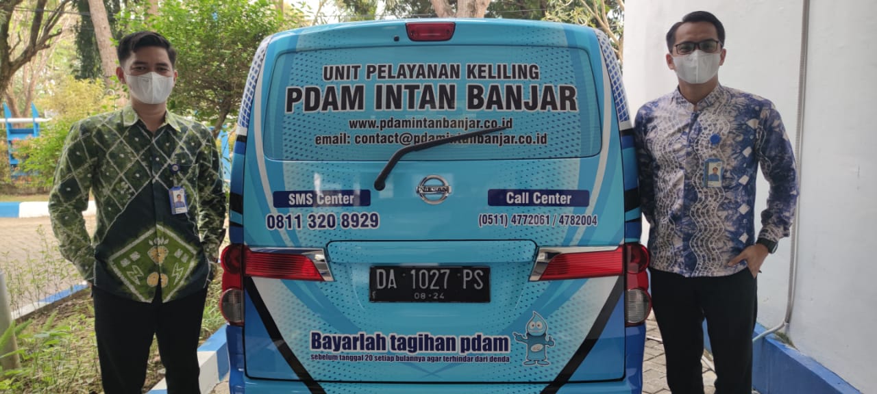 Tampilan Mobil layanan keliling PDAM Intan Banjar