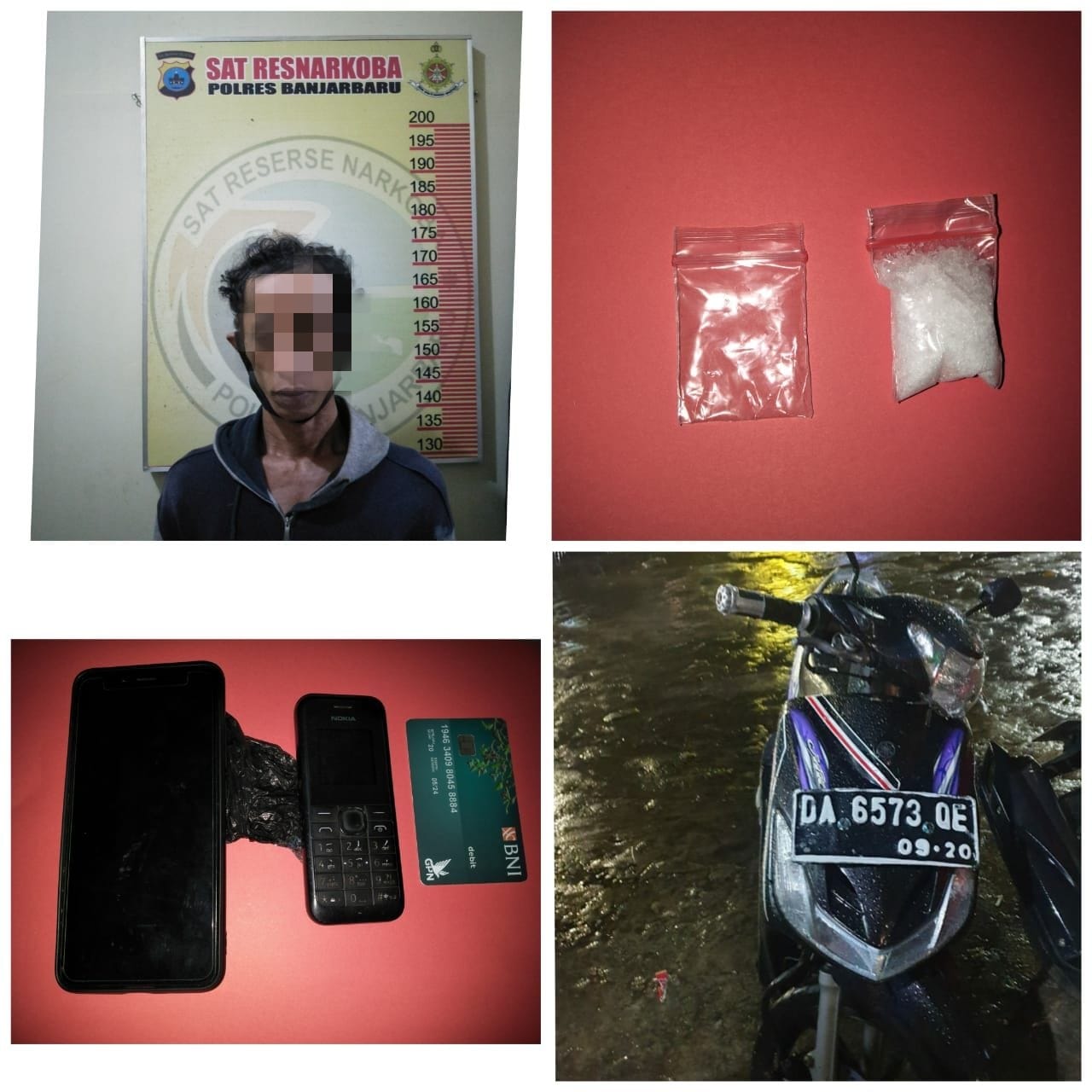 Kepolisian Banjarbaru kembali meringkus peredaran gelap narkotika