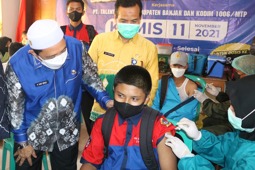 Ada 1.300 Dosis Sinovac Untuk Kecamatan Cintapuri Darussalam, Habib Idrus Pantau Langsung Vaksinasi