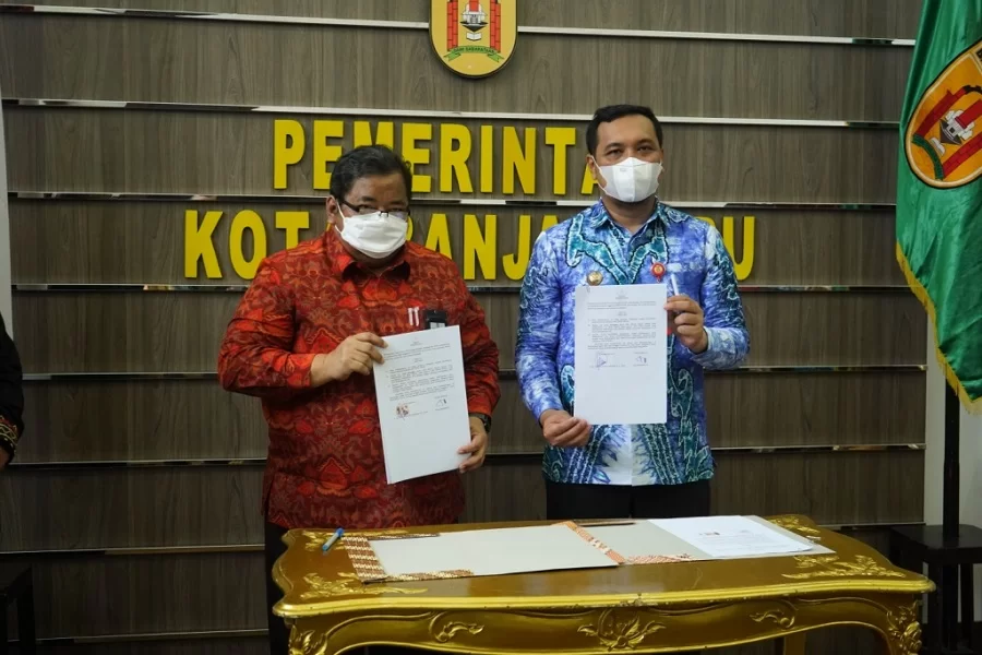 Kota Banjarbaru kembali mendapatkan predikat WTP dari Menteri Keuangan RI, Sri Mulyani