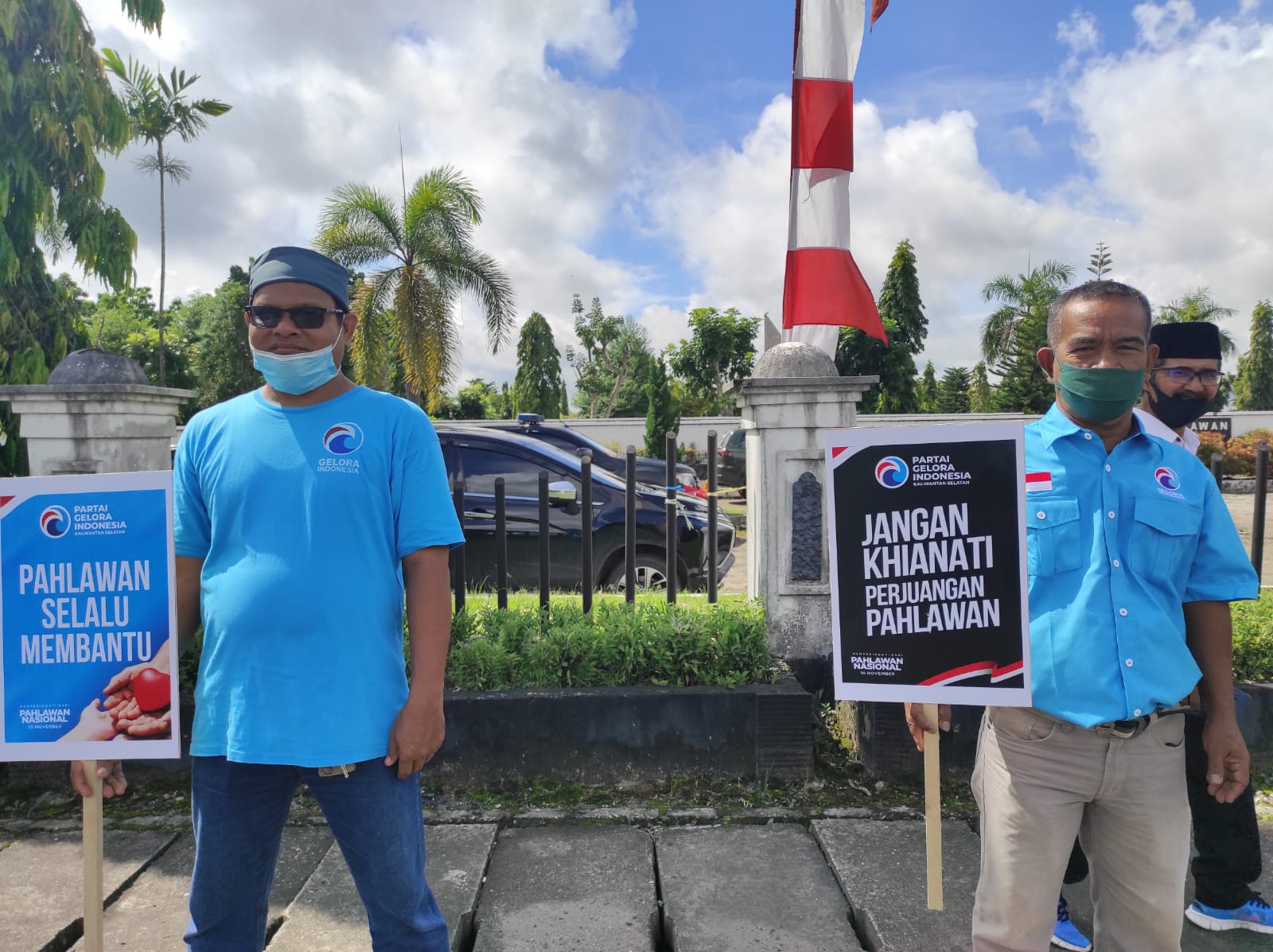 Partai Gelora Indonesia ziarah dan tabur bunga di Taman Makam Pahlawan Bumi Kencana